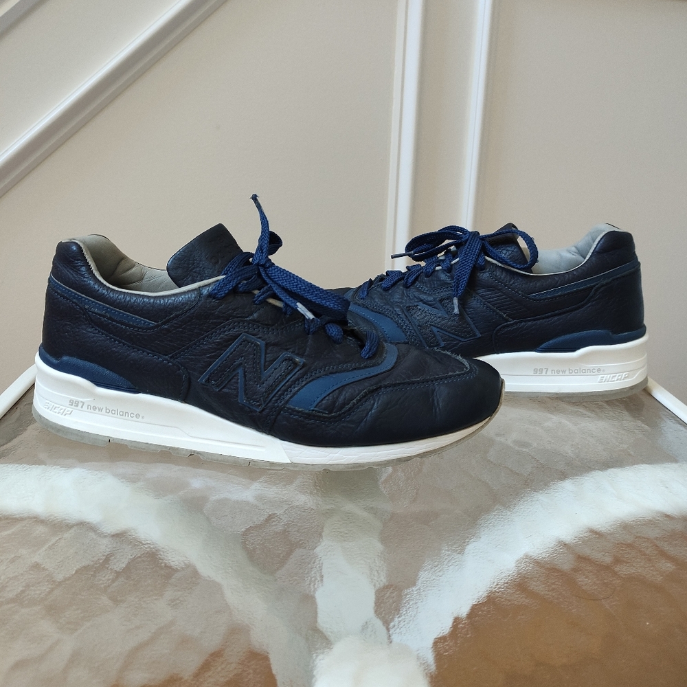 New balance M997BIS Made in USA Bison Baffalo leather men's 12D